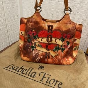 Vintage Isabella Fiore bag hand beaded. NEW